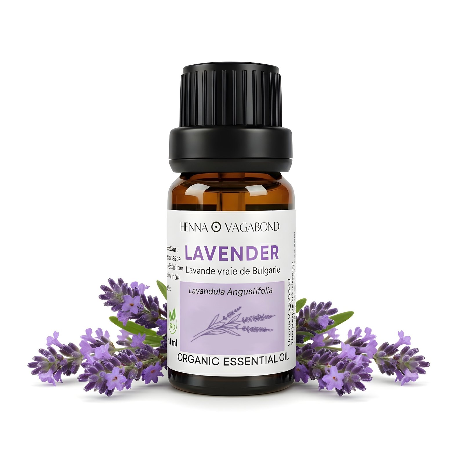 Flacon 10 ml d’huile essentielle de lavande de Bulgarie The Henna Workshop