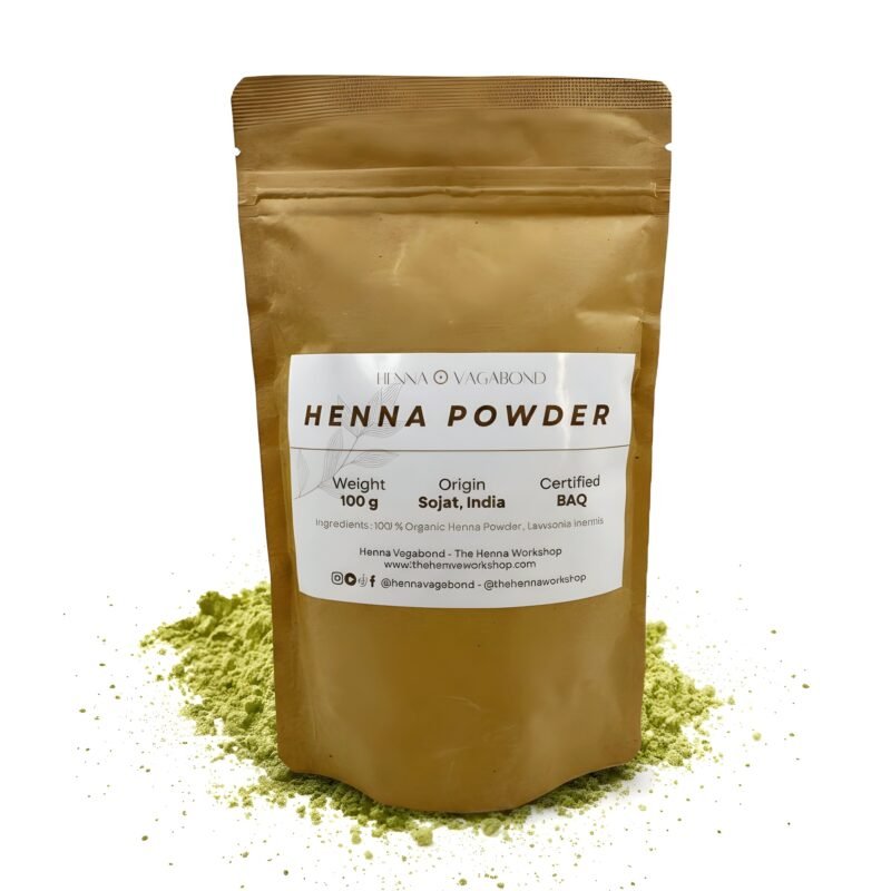Sachet de poudre de henné BAQ premium de Sojat Rajasthan – The Henna Workshop